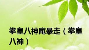 拳皇八神庵暴走（拳皇八神）