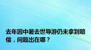去年因中暑去世导游仍未拿到赔偿，问题出在哪？
