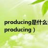 producing是什么词性（producing）