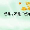 芒果，不是“芒狗”
