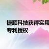捷顺科技获得实用新型专利授权
