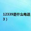 12339是什么电话（1233）