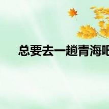 总要去一趟青海吧