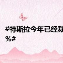#特斯拉今年已经裁员14%#