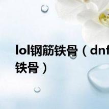 lol钢筋铁骨（dnf钢筋铁骨）