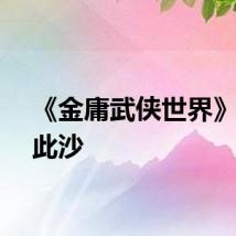 《金庸武侠世界》主演此沙