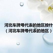 河北车牌号代表的地区按什么排序(河北车牌号代表的地区)