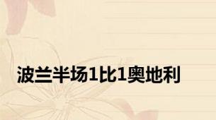 波兰半场1比1奥地利