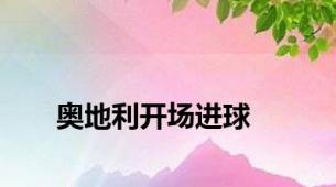 奥地利开场进球