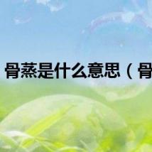 骨蒸是什么意思（骨蒸）