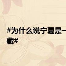 #为什么说宁夏是一个宝藏#