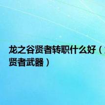 龙之谷贤者转职什么好（龙之谷贤者武器）