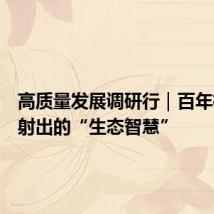 高质量发展调研行|百年梯田折射出的“生态智慧”