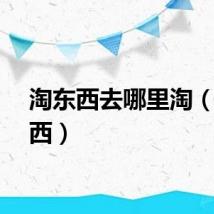 淘东西去哪里淘（淘东西）