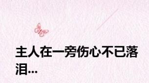主人在一旁伤心不已落泪...