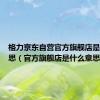 格力京东自营官方旗舰店是什么意思（官方旗舰店是什么意思）