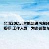 北湾20亿元智能网联汽车项目开启招标 工作人员：为奇瑞整车项目