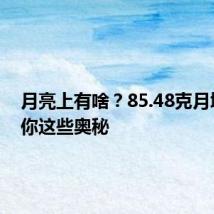 月亮上有啥?85.48克月壤告诉你这些奥秘