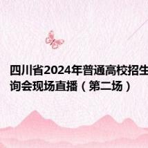 四川省2024年普通高校招生线下咨询会现场直播(第二场)