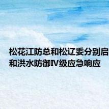 松花江防总和松辽委分别启动防汛和洪水防御Ⅳ级应急响应