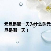 元旦是哪一天为什么叫元旦（元旦是哪一天）
