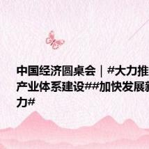 中国经济圆桌会|#大力推进现代化产业体系建设##加快发展新质生产力#