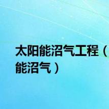 太阳能沼气工程（太阳能沼气）