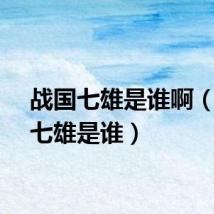 战国七雄是谁啊（战国七雄是谁）