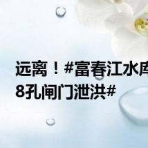 远离!#富春江水库开启8孔闸门泄洪#