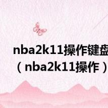 nba2k11操作键盘操作(nba2k11操作)