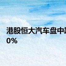 港股恒大汽车盘中跌超10%