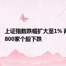 上证指数跌幅扩大至1% 两市超4800家个股下跌