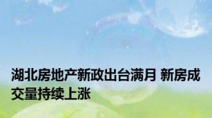 湖北房地产新政出台满月 新房成交量持续上涨