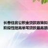 长春住房公积金贷款政策拟调整 将阶段性提高单笔贷款最高额度