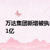 万达集团新增被执行12.1亿