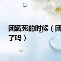 团藏死的时候（团藏死了吗）