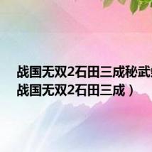 战国无双2石田三成秘武条件(战国无双2石田三成)