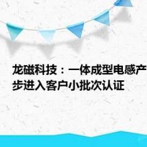 龙磁科技：一体成型电感产品正逐步进入客户小批次认证