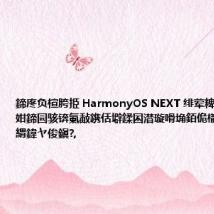 鍗庝负楦胯挋 HarmonyOS NEXT 绯荤粺杈撳叆鑳藉姏鍗囩骇锛氭敮鎸佸壀鍒囨澘璇嗗埆銆佹櫤鑳藉叧鑱旇緭鍏ヤ俊鎭?,