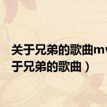 关于兄弟的歌曲mv(关于兄弟的歌曲)
