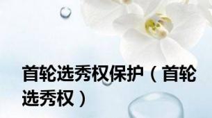 首轮选秀权保护（首轮选秀权）