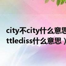 city不city什么意思（battlediss什么意思）