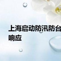 上海启动防汛防台Ⅳ级响应
