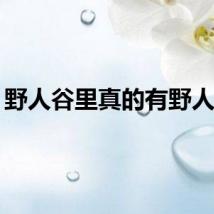 野人谷里真的有野人吗？