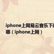 iphone上网易云音乐下载的在哪(iphone上网)
