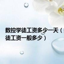 数控学徒工资多少一天（数控学徒工资一般多少）