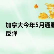 加拿大今年5月通胀出现反弹