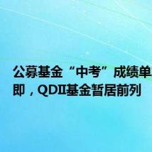 公募基金“中考”成绩单发布在即,QDII基金暂居前列