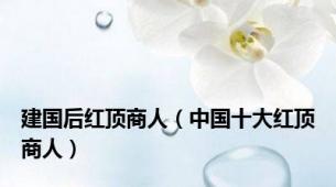 建国后红顶商人（中国十大红顶商人）