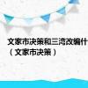 文家市决策和三湾改编什么关系（文家市决策）